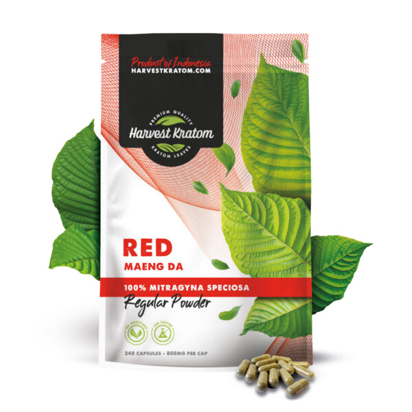 Red Maeng-Da Kratom Capsules Harvest Kratom