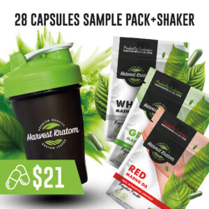 28-Capsule Sample Pack + Shaker Bottle Bundle